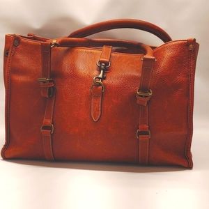 Levenger Leather Bag Medium Brown
